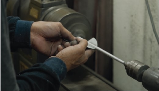 每根柱子皆經過細緻打磨