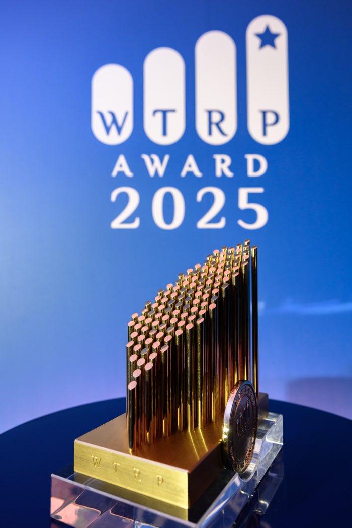 WTRP AWARD 2025 年度獎座